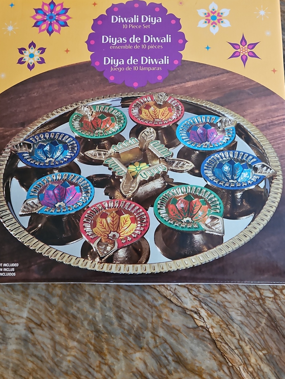 Diwali Diya 10 Piece Set. NEW
